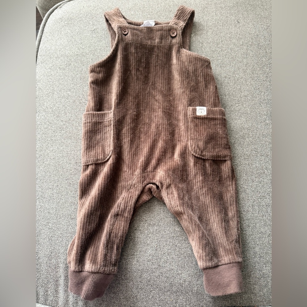Carter's Chocolate Brown kids Overalls 6m